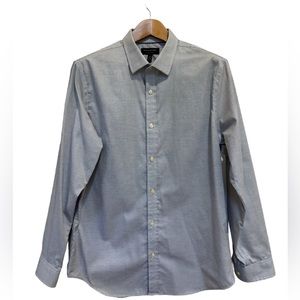Banana Republic Slim Fit Pinstripe Gray Dress Shirt.